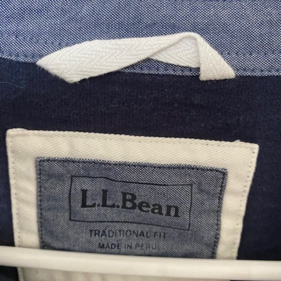 L.L. Bean Rugby Shirt Size Medium - Picture 2 of 3